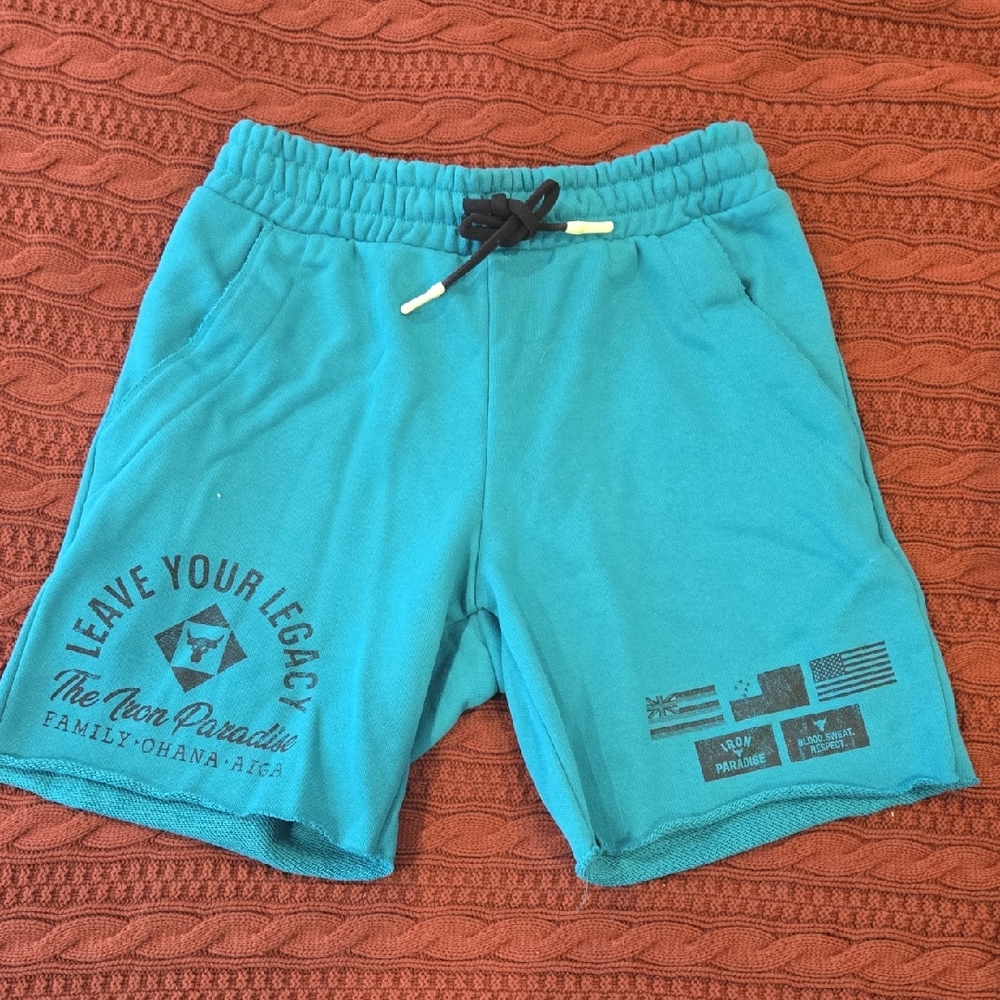 Under Armour Teal Graphic Men's Athletic Shorts